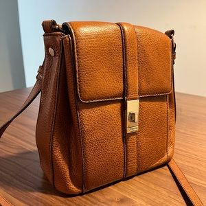 Brahmin Margo Crossbody Bag - cognac leather